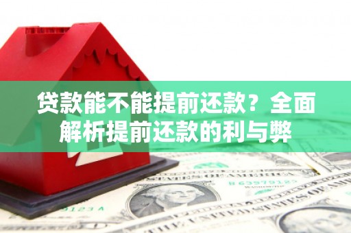 山阴贷款能不能提前还款？全面解析提前还款的利与弊