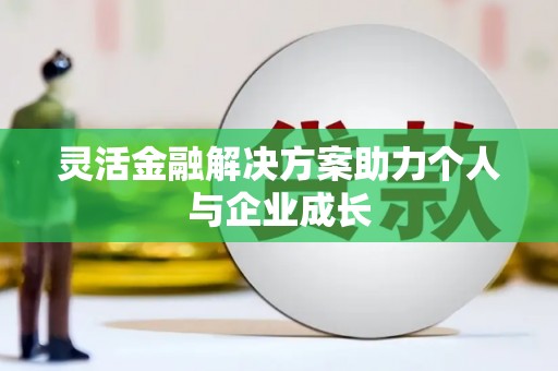 大名灵活金融解决方案助力个人与企业成长