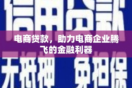 遵化电商贷款，助力电商企业腾飞的金融利器