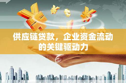 神农架供应链贷款，企业资金流动的关键驱动力