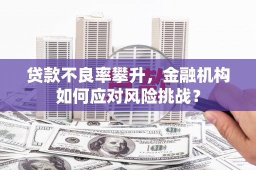 济宁贷款不良率攀升，金融机构如何应对风险挑战？