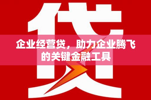 淄博企业经营贷，助力企业腾飞的关键金融工具