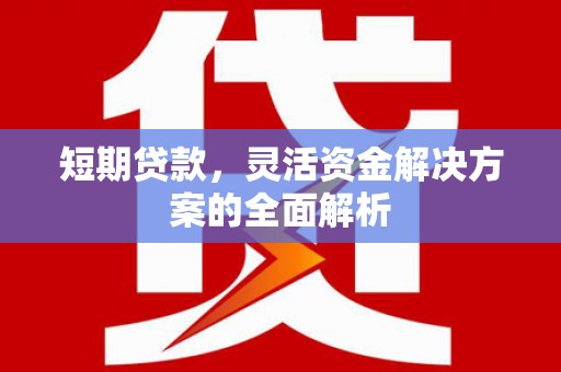 余江短期贷款，灵活资金解决方案的全面解析