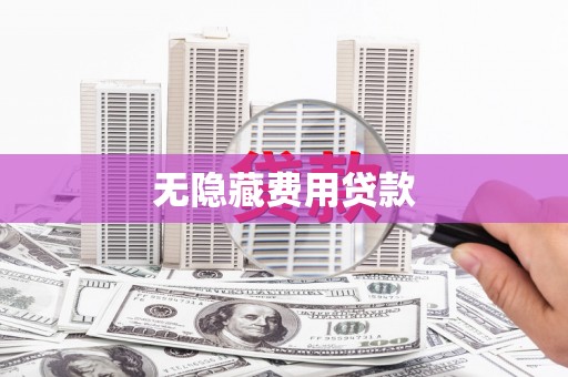泰来无隐藏费用贷款