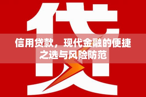 岭东信用贷款，现代金融的便捷之选与风险防范