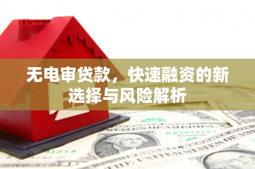 清丰无电审贷款，快速融资的新选择与风险解析