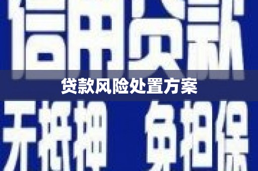 通霄贷款风险处置方案