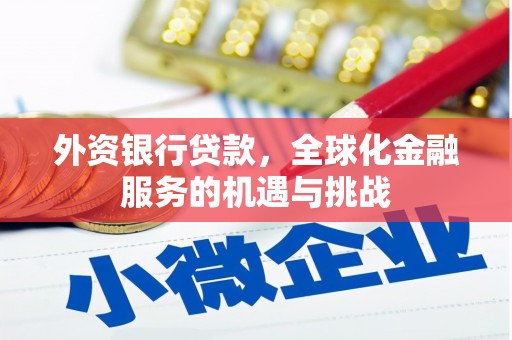 贵德外资银行贷款，全球化金融服务的机遇与挑战
