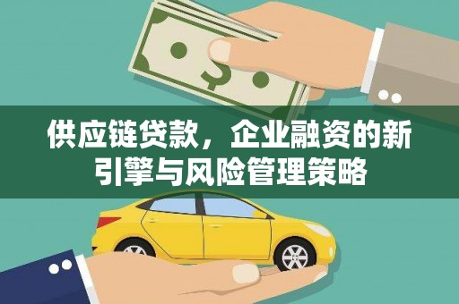 巩义供应链贷款，企业融资的新引擎与风险管理策略