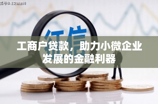 元宝工商户贷款，助力小微企业发展的金融利器