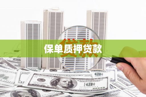 肇东保单质押贷款