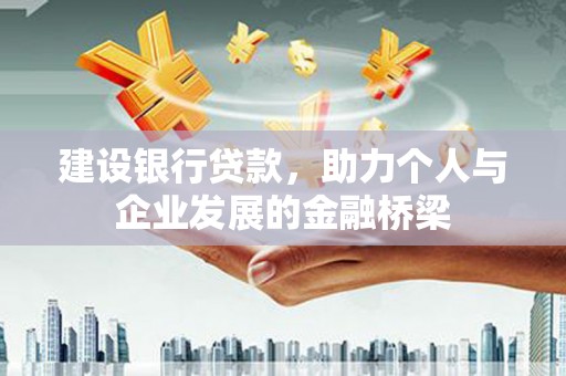 泰州建设银行贷款，助力个人与企业发展的金融桥梁