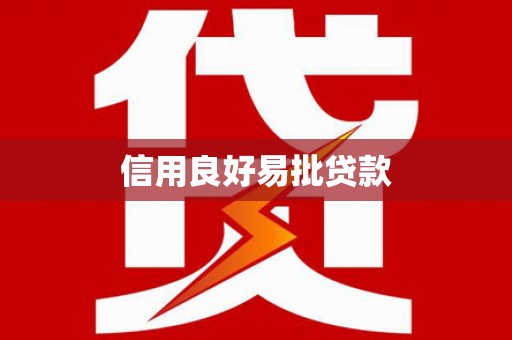 谯城信用良好易批贷款
