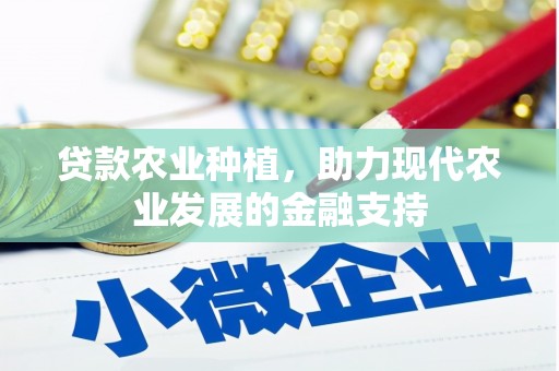 柳河贷款农业种植，助力现代农业发展的金融支持